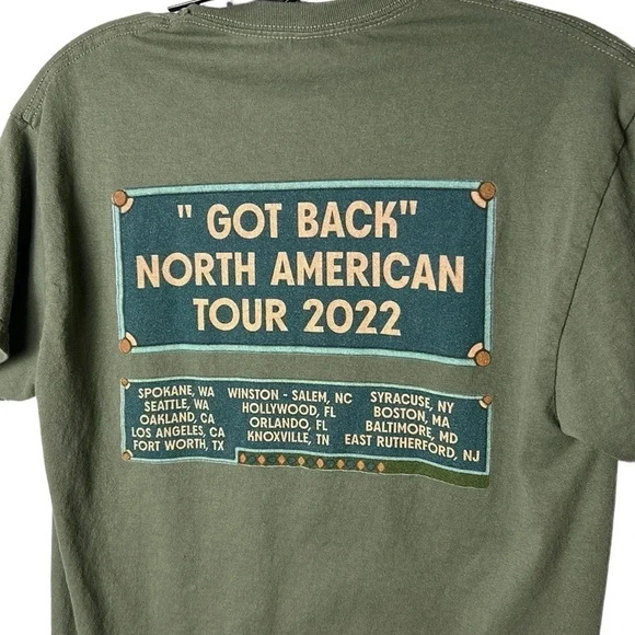 Paul McCartney “GOT BACK “ North America tour 2022 Green  Cotton t shirt ! - Picture 1 of 15